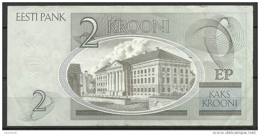 Estland Estonia Estonie 2 Krooni 2007 Banknote Karl Ernst Von Baer Universität Dorpat Tartu - Estland