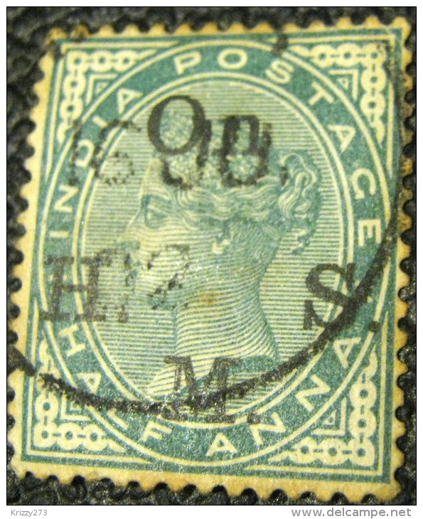India 1883 Queen Victoria Service 0.5a - Used - 1882-1901 Empire