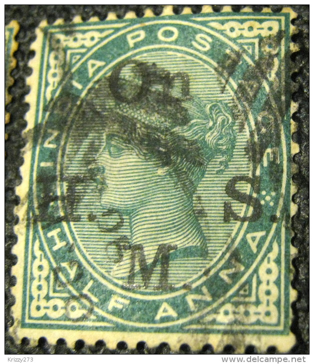 India 1883 Queen Victoria Service 0.5a - Used - 1882-1901 Empire