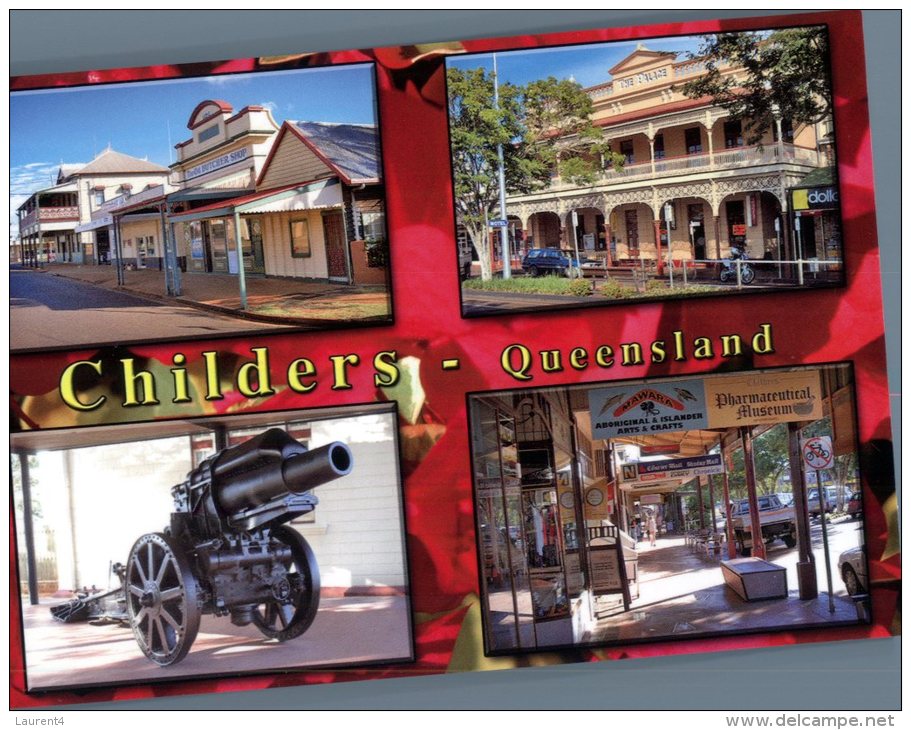 (124) Australia - QLD - Childers Memorial Gun - War Memorials