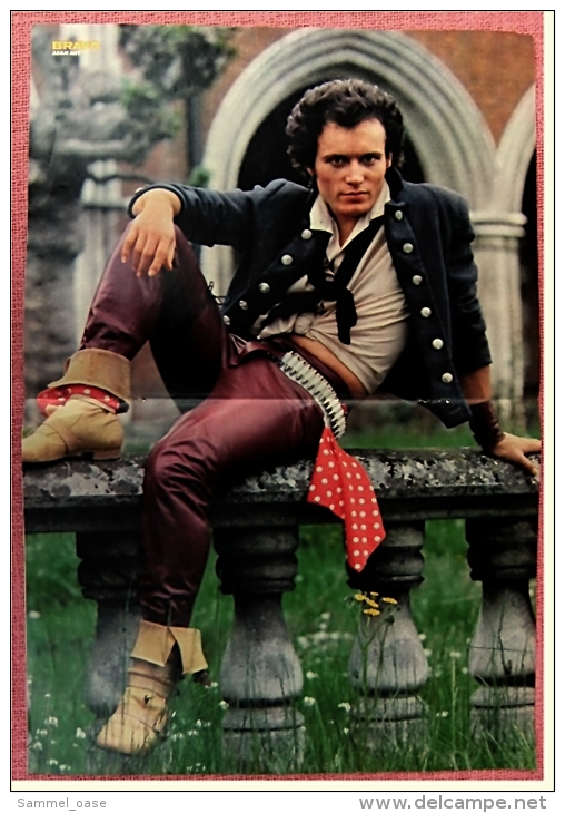 Kleines Poster  -  Adam Ant  -  Von Bravo Ca. 1982 - Plakate & Poster