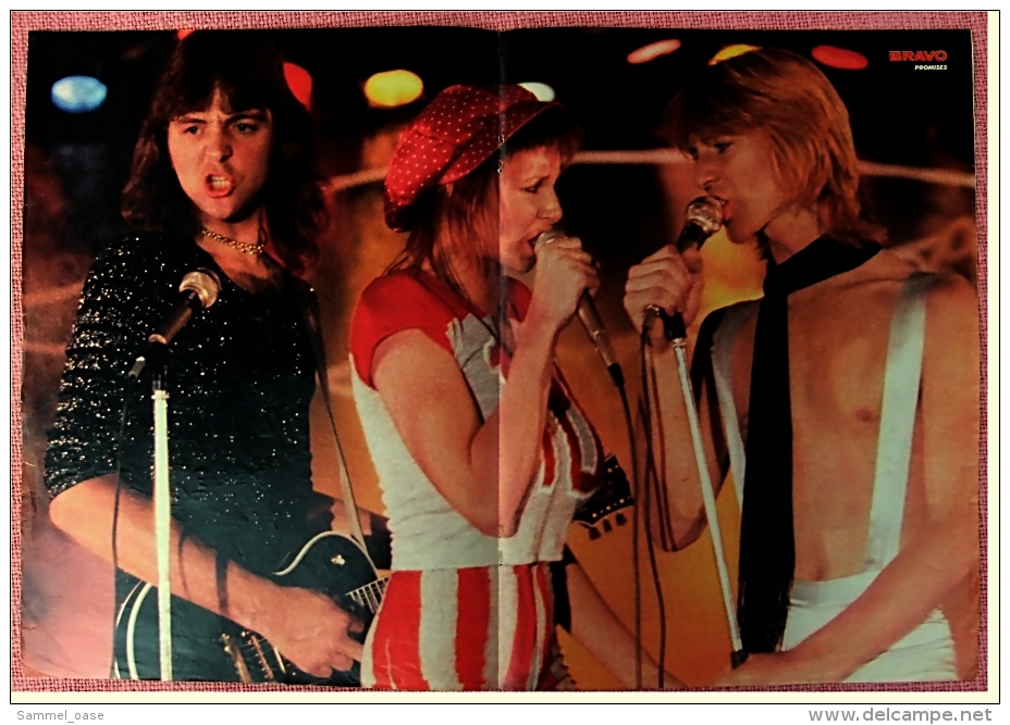 Kleines Poster  -  Band Promises  -  Von Bravo Ca. 1982 - Plakate & Poster