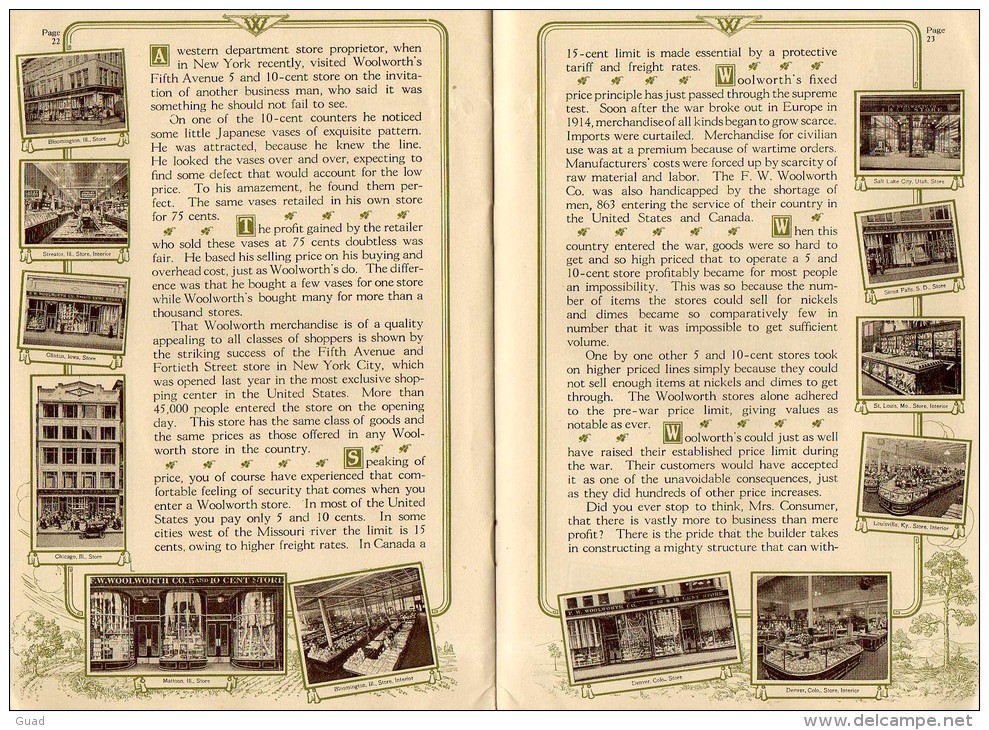 NEW YORK FOERTIETH ANNIVERSARY F.W. WOOLWORTH CO. 32 Pages - Etats-Unis