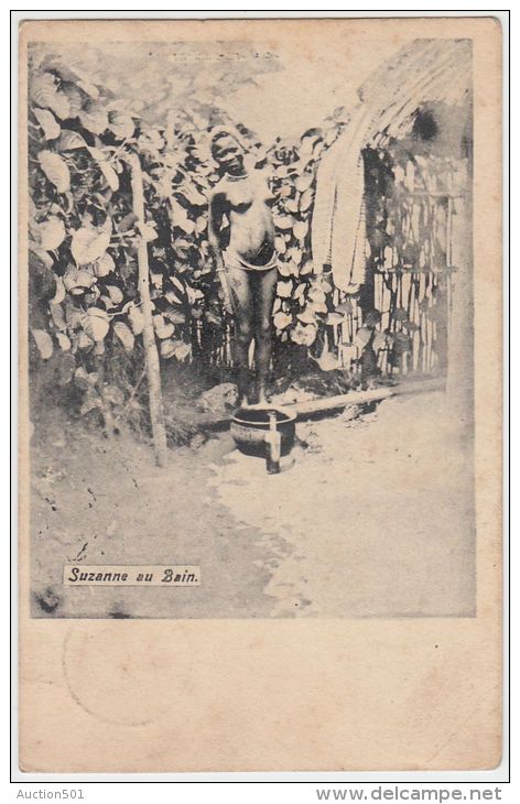 18297g CONGO BELGE - Suzanne Au Bain - Seins Nus - 1910 - Congo Belge