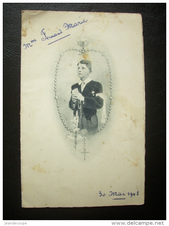 - Menu - Fernand Marie - 30 Mai 1948 - Communion - - Menu