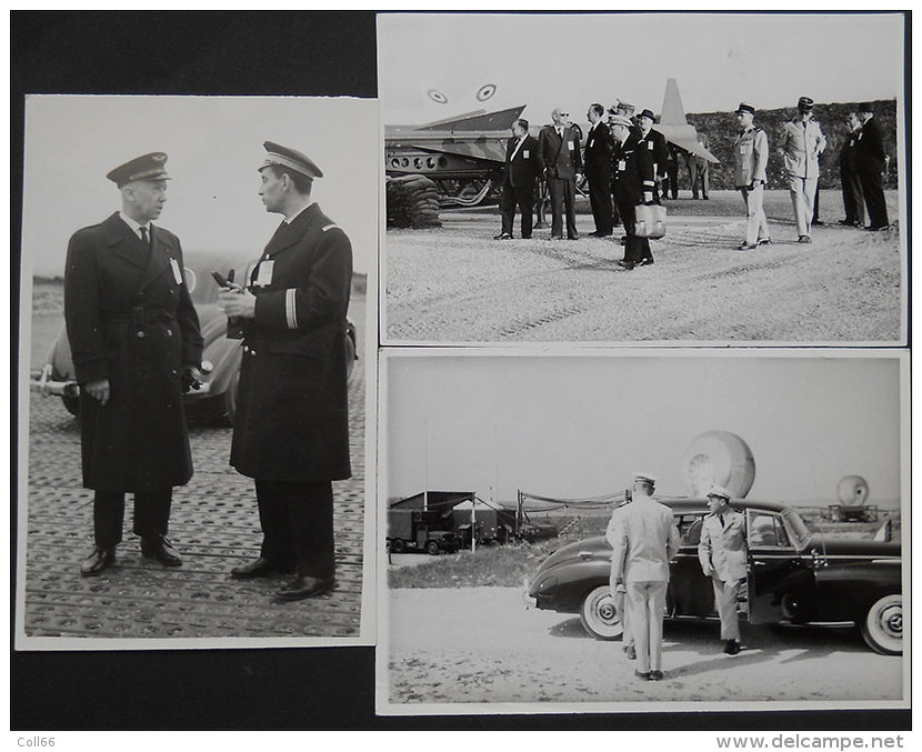 19 October 1960 - 7 Photos Généraux Et Officiers Français Visite Base Hercules Guided Missile à Mc Gregor Range US Army - Aviazione