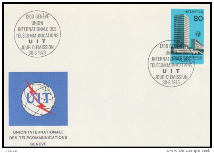 Switzerland 1973, Cover "UIT" - Storia Postale