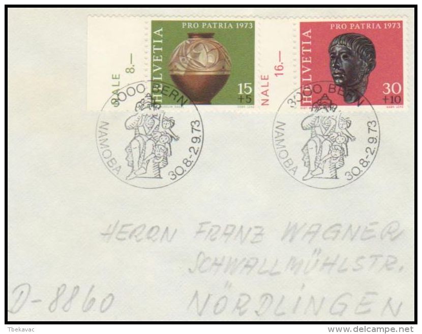 Switzerland 1973, Registred Cover Bern To Nordlingen - Lettres & Documents