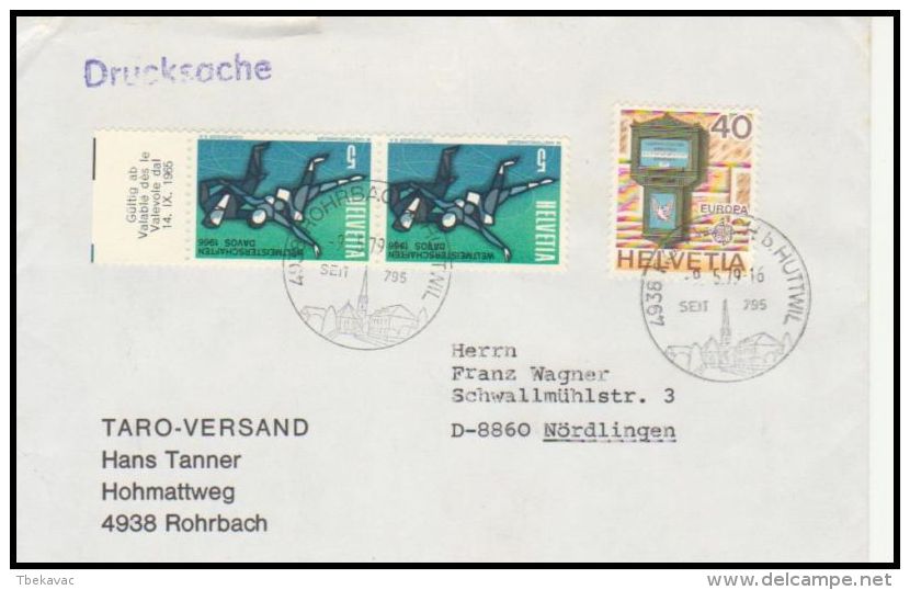 Switzerland 1979, Cover Rohrbach To Nordlingen - Lettres & Documents