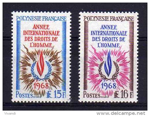 French Polynesia - 1968 - Human Rights Year - MNH - Unused Stamps