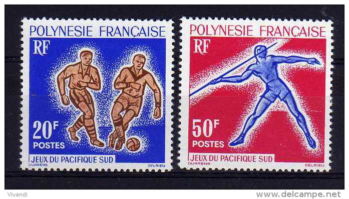 French Polynesia - 1962 - 1st South Pacific Games - MH - Unused Stamps