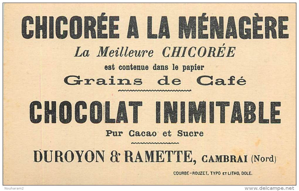 Chromos Réf. C888. Duroyon Et Ramette - Devinette, Quel Est Le Panier Qui Sert à Chacun ? - Duroyon & Ramette