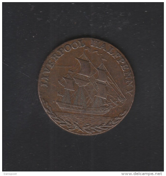 Liverpool Halfpenny 1791 - Andere & Zonder Classificatie