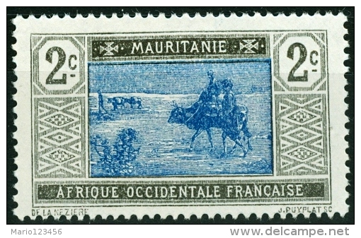 MAURITANIA, COLONIA FRANCESE, FRENCH COLONY, 1913-1938, FRANCOBOLLO NUOVO (MNG), Scott 19 - Neufs