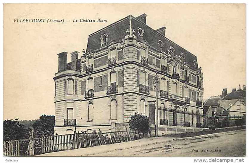 Somme -ref A265- Flixecourt - Le Chateau Blanc  - Carte Bon Etat   - - Flixecourt