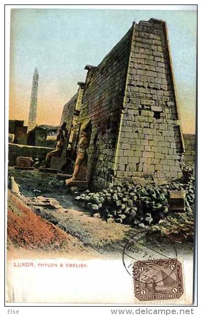 EGYPTE  LUXOR PHYLON & OBELISK - Luxor