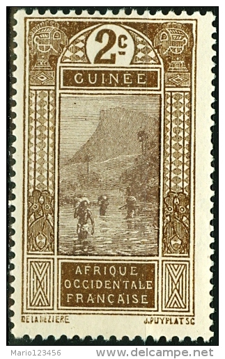 GUINEA FRANCESE, FRENCH GUINEA, COLONIA FRANCESE, FRENCH COLONY, 1913-1933,  NUOVO, SENZA GOMMA (MNG), Scott 64 - Unused Stamps