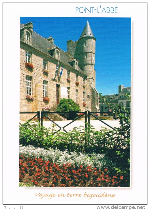 PONT-L´ABBE (Finistère) - Le Château Des BARONS Du PONT Aujourd´hui Hôtel De Ville Et Musée Bigouden - Neuve, 2 Scans - Pont L'Abbe