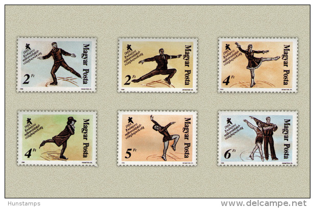 Hungary 1988. Ice Dancing Set MNH (**) Michel: 3946-3951 / 4.40 EUR - Nuovi