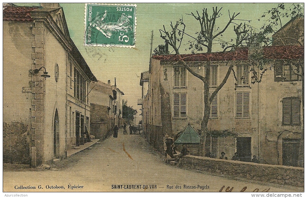 CPA TOILEE . RUE RASCAS PUGETS - Saint-Laurent-du-Var