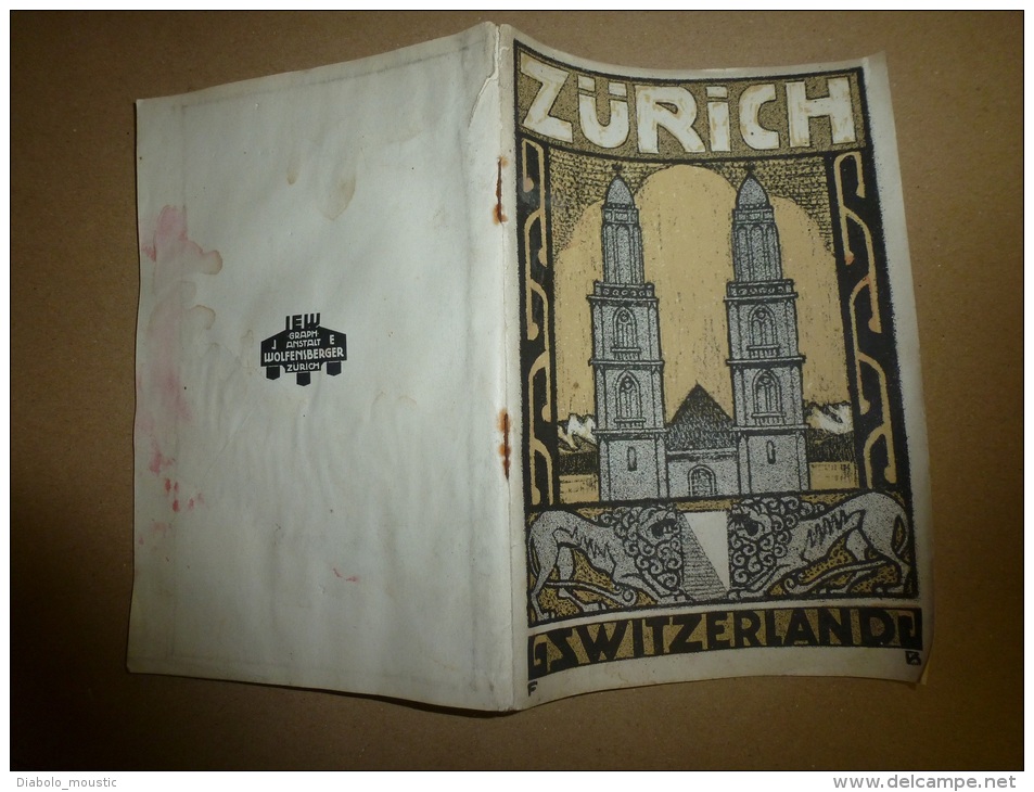 1912  Guide To ZURICH And ENVIRONS : - Tourisme