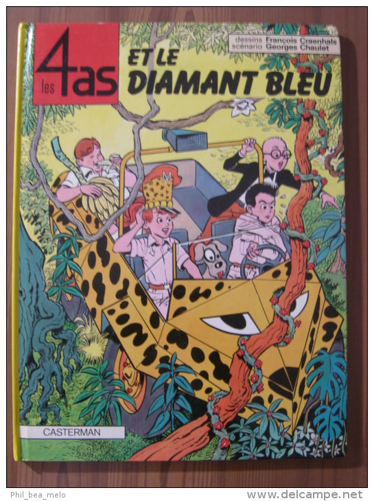 BD - LES 4 AS - BD CASTERMAN 1979 - N°17 LES 4 AS ET LE DIAMANT BLEU - CRAENHALS / CHAULET - 4 As, Les