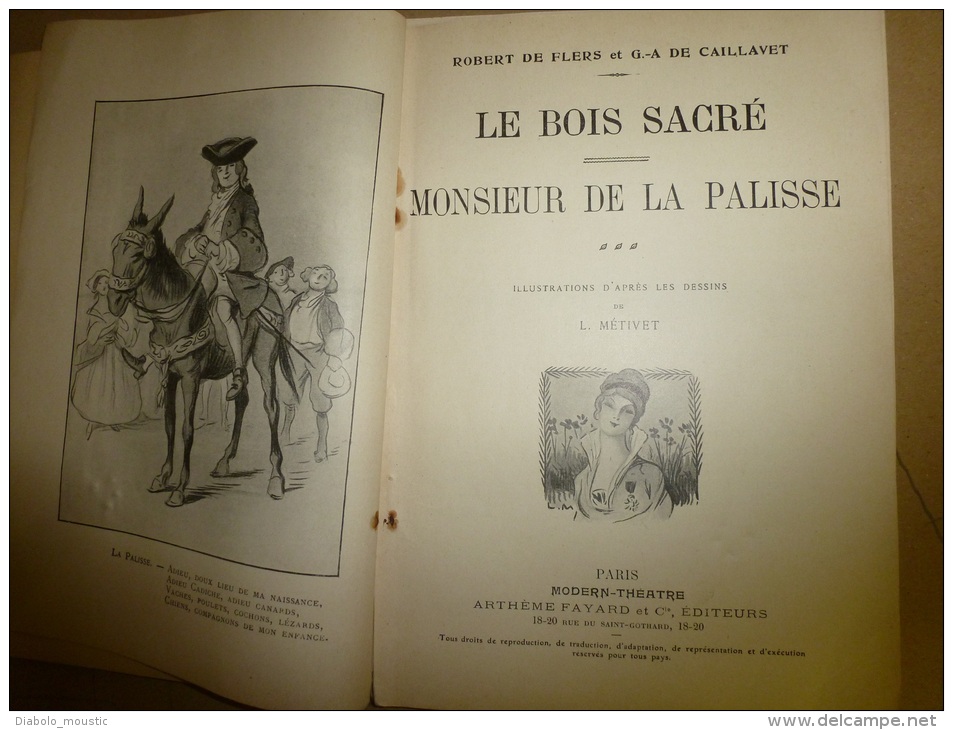 LE BOIS SACRE    Monsieur De La Palisse - Auteurs Français