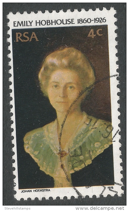 South Africa. 1976 50th Death Anniv Of Emily Hobhouse. 4c Used - Gebraucht
