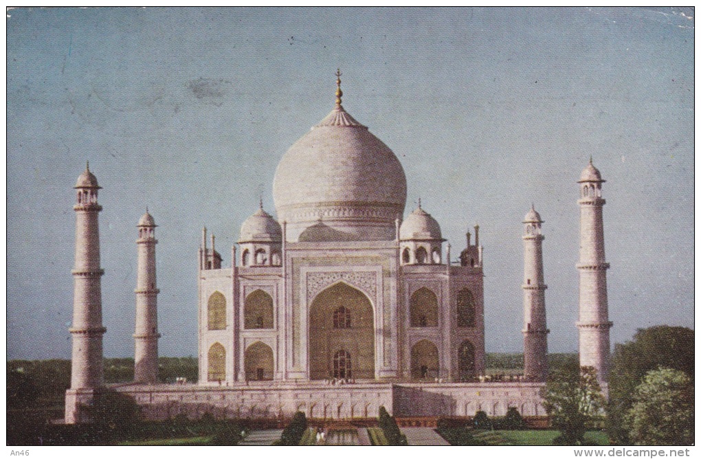 TAJ MAHAL AGRA VG 1966 AUTENTICA 100% - Inde