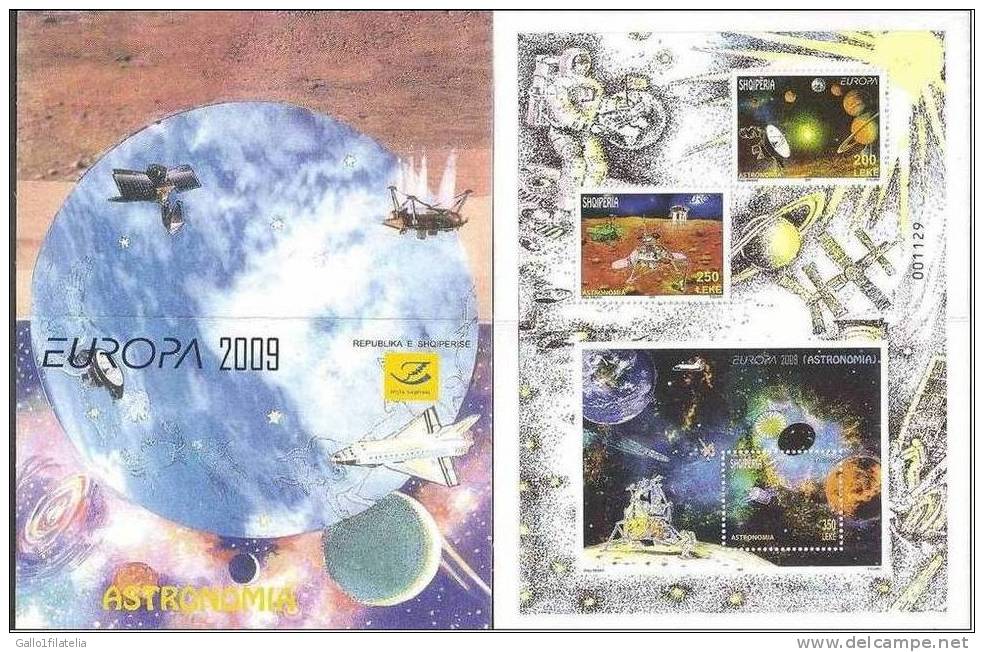 2009 - ALBANIA - EUROPA CEPT - ASTRONOMIA - LIBRETTO. MNH - 2009