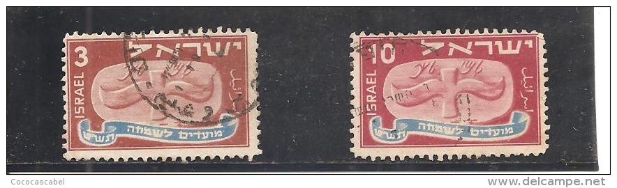 Israel. Nº Yvert 10, 12 (usado) (o) - Usados (sin Tab)