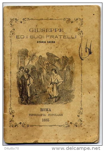 Libricino - Giuseppe Ed I Suoi Fratelli - Storia Sacra 1885 - Andachtsbilder
