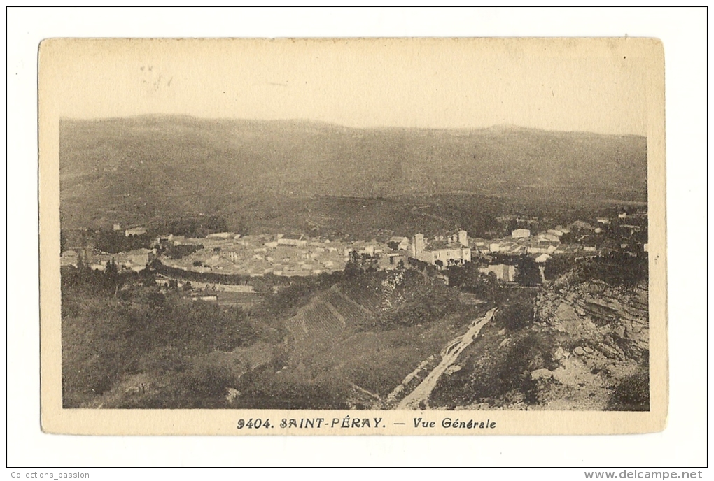 Cp, 07, Saint-Péray, Vue Générale - Saint Péray