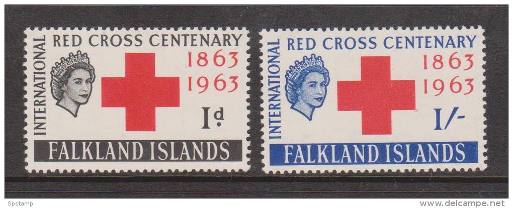 Falkland Islands 1963 Red Cross Centenery Set 2 MNH - Falkland Islands