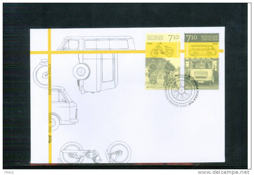 Kroatien / Croatia 2013 Europa Cept Satz / Set FDC - 2013