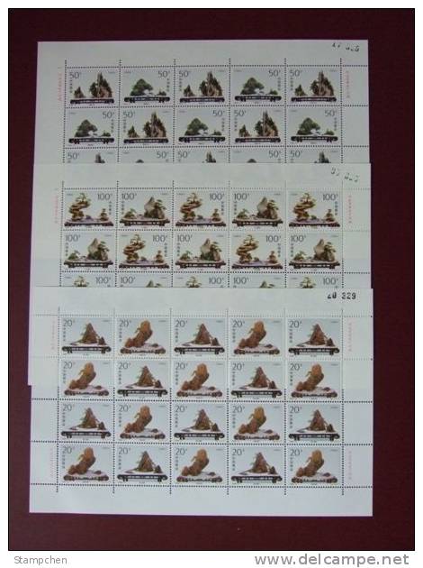 China 1996-6 Potted Plant Stamps Sheets Bonsai - Blocks & Sheetlets