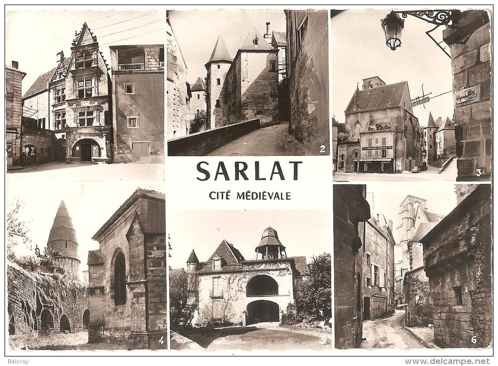 Dépt 24 - SARLAT-LA-CANÉDA - (CPSM 10x15 Cm) - Multi-Vues - Sarlat La Caneda