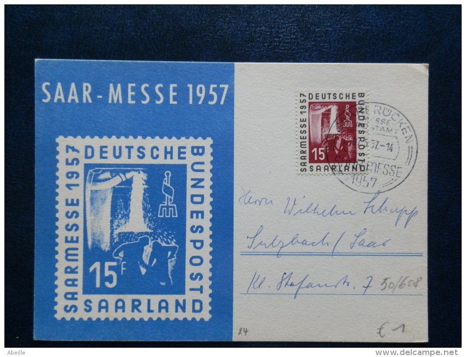 50/608  CP  1957 - Storia Postale