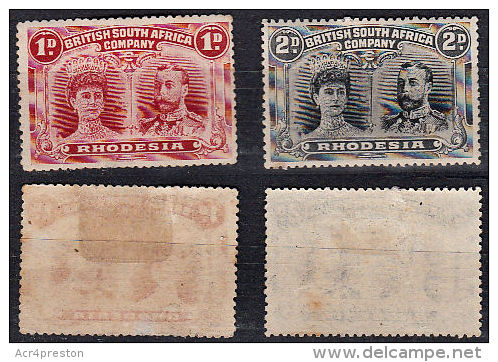 O0001 BRITISH SOUTH AFRICA 1910, P14 1d &amp; 2d,  Mounted Mint - Other & Unclassified