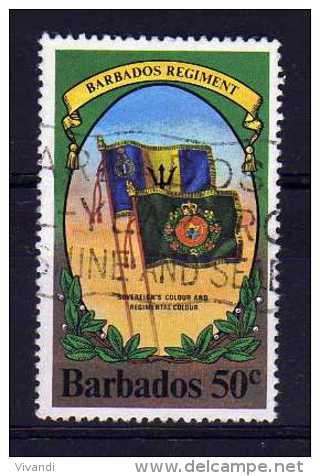 Barbados - 1980 - 50c Barbados Regiment (Watermark Inverted) - Used - Barbados (1966-...)