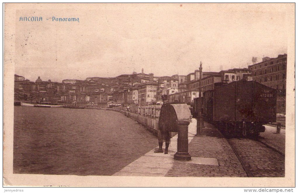 ANCONA , Panorama ,  Ferrovia , Treno    * - Ancona