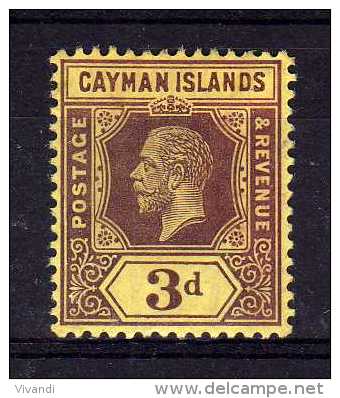 Cayman Islands - 1914 - 3d Definitive - MH - Kaaiman Eilanden