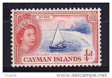 Cayman Islands - 1955 - ¼d Definitive (Watermark Multiple Script CA) - MH - Kaimaninseln