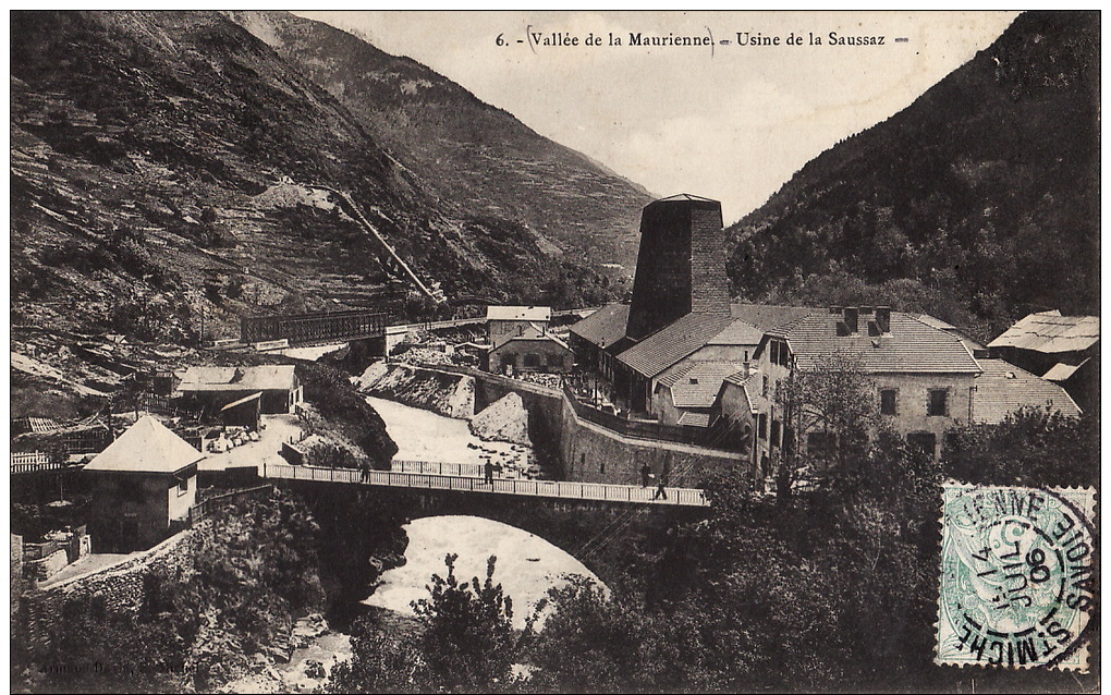 VALLEE DE LA MAURIENNE.  USINE DE LA SAUSSAZ. - Autres & Non Classés