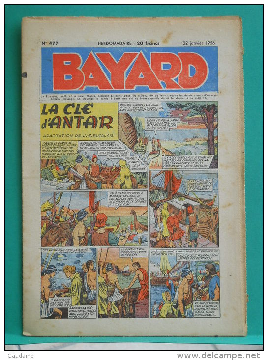 BAYARD - La Clé D'Antar - N° 477 - 22 Janvier 1956 - Bayard