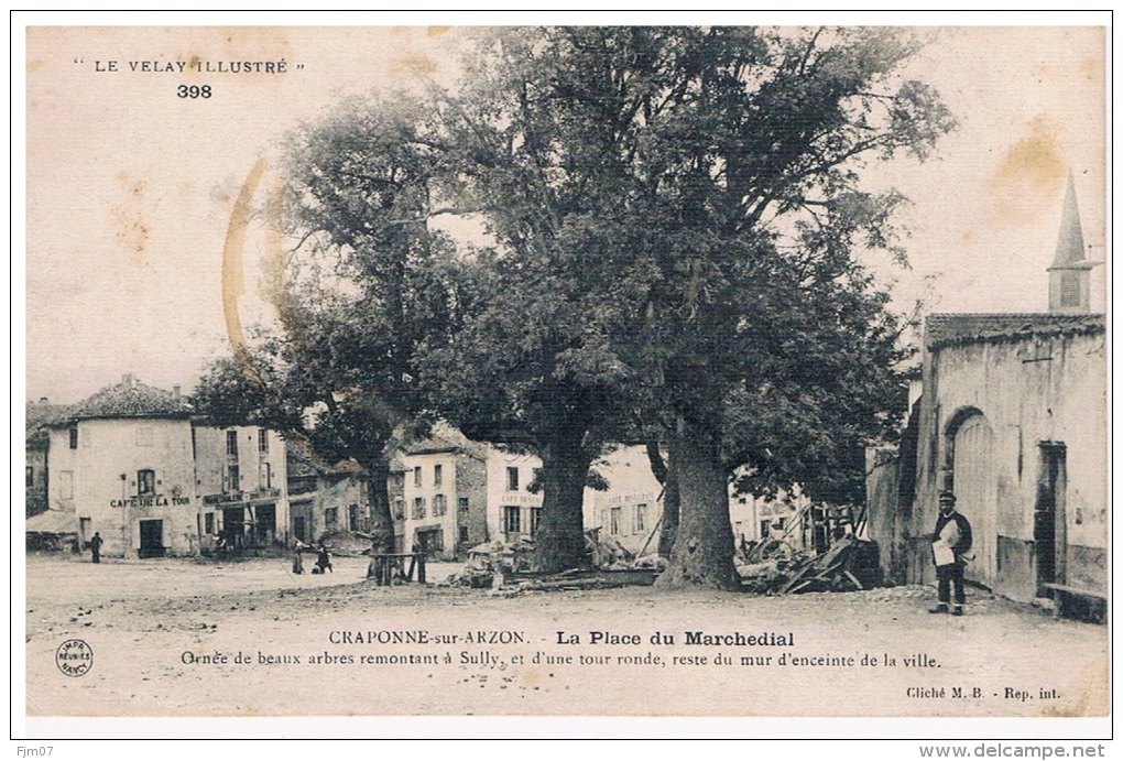 43 - CRAPONNE Sur ARZON -La Place Du Marchedial - Craponne Sur Arzon