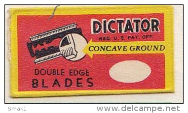 RAZOR BLADE RASIERKLINGE DICTATOR  CONCAVE GROUND DOUBLE EDGES BLADES Nicht Ohne Rasierer Gefüllt - Hojas De Afeitar