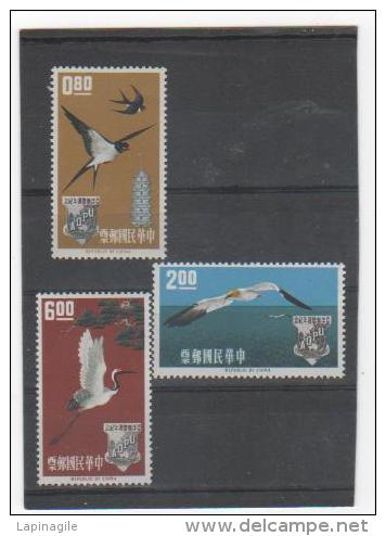 TAIWAN 1963 YT N° 434-35-36 Neufs** - Nuovi