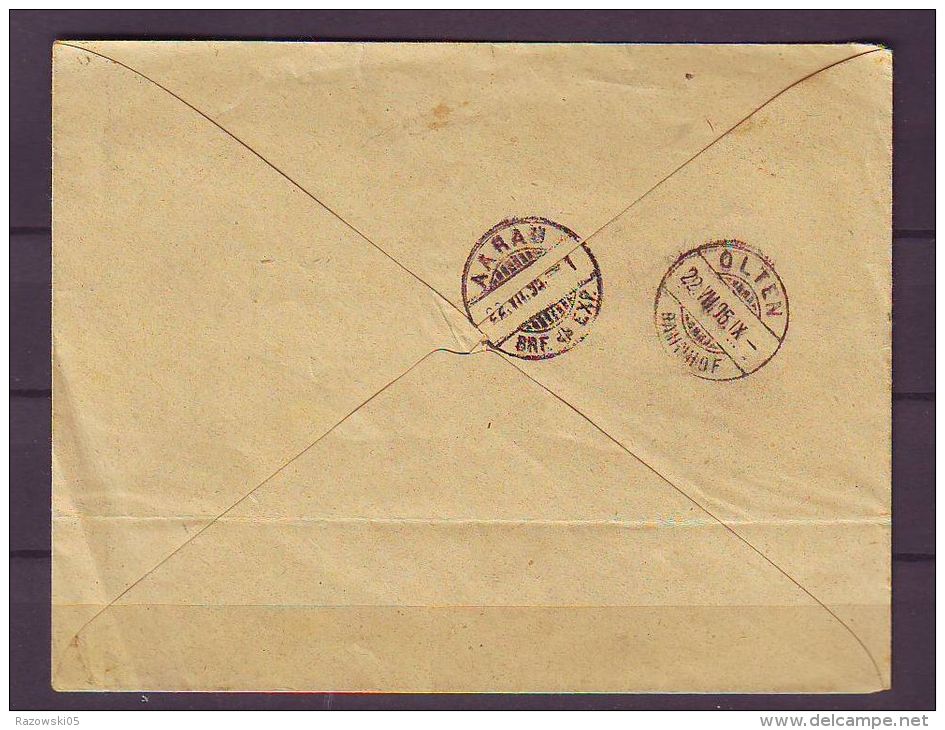 FRANCE.LETTRE.ENTIER POSTAL.BORDEAUX.1895.AARAU.OLTEN.SUISSE.HELVETIA.MOULIGNIER.GAUDERAN.GIRONDE.33. - Enveloppes Types Et TSC (avant 1995)