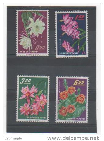 TAIWAN 1964 YT N° 455 à 458 Neufs* Légère Trace De Charnière - Unused Stamps